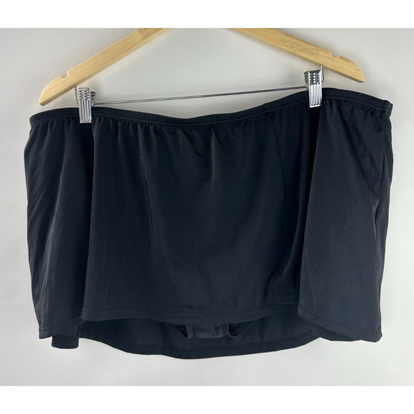 NWT Swim by Cacique Lane Bryant Swim Skort Shorts + Skirt Black Plus Size 28 - Picture 2 of 8